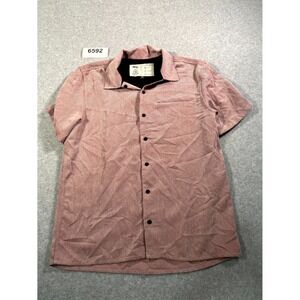 Picture Organic‎ Clothing Shirt Mens XL Pink Corduroy Collared Button Up Casual